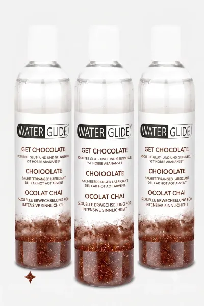 Water Glide Chocolate Su Bazlı Kayganlaştırıcı Jel 400 ml x3