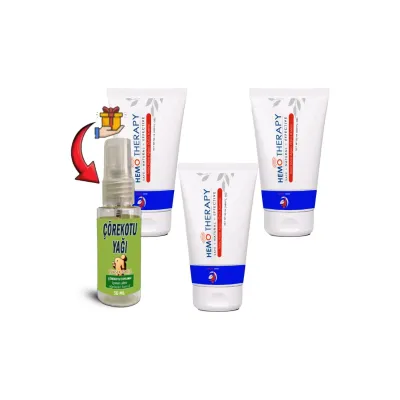 Hemo Therapy İskoç Karaağaç Özlü Bakım Kremi 50 ml + Çörekotu Yağı 30 ml x3