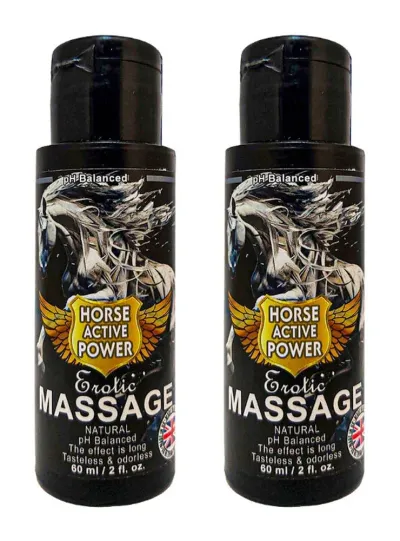 Horse Active Erkek Masaj Jeli pH Dengeli 60 ml x2