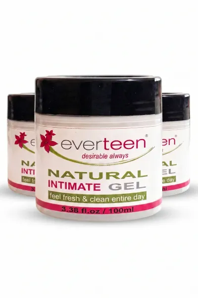 Everteen Natural Intimate Gel Hassas Bölge Temizlik ve Bakım Jeli 100 ml x3
