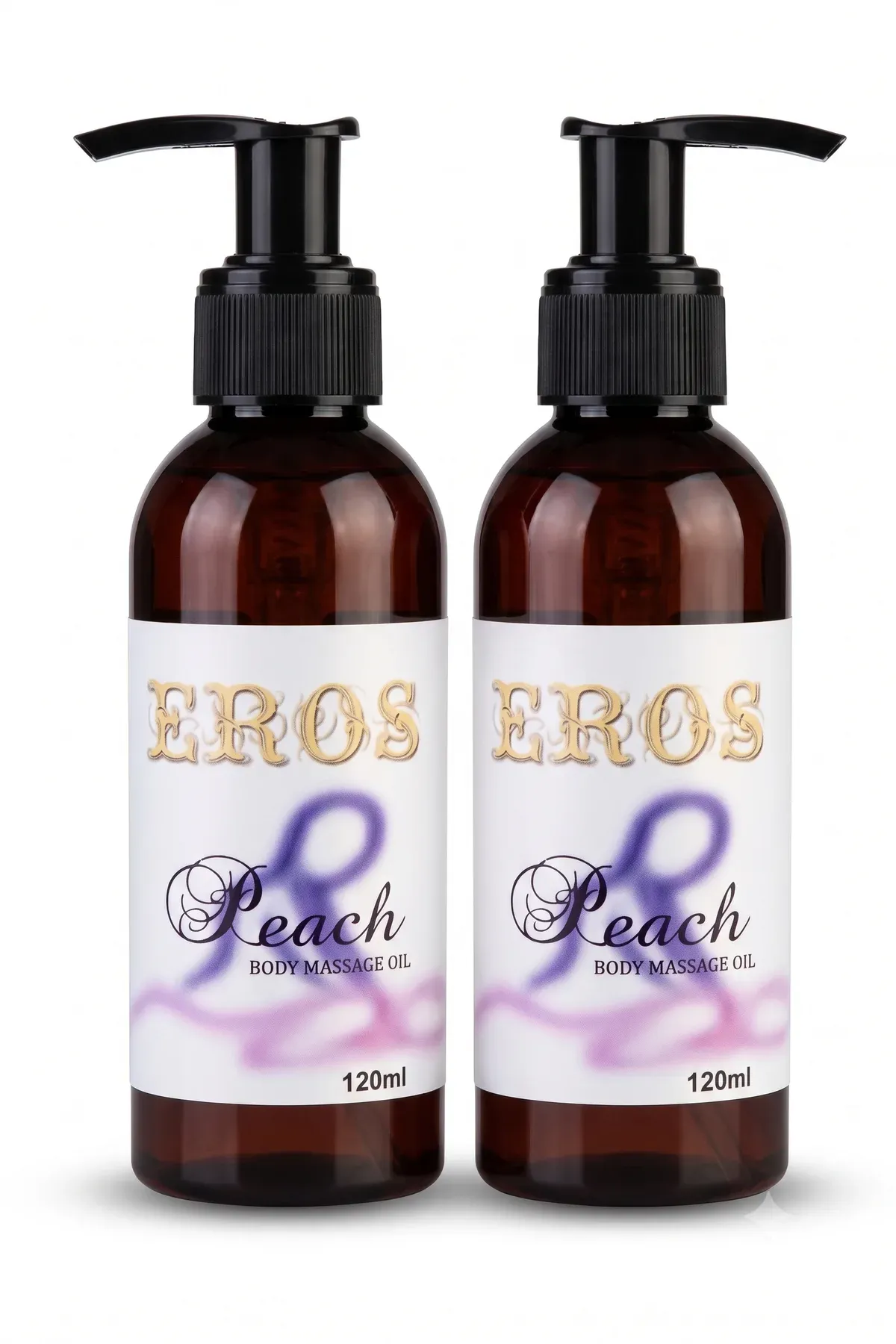 Peach Aromalı Vücut Masaj Yağı 120 ml Body Massage Oil Nemlendirici Kişisel Bakım Yağı x2