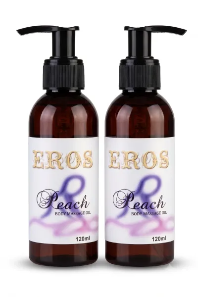 Peach Şeftali Aromalı Vücut Masaj Yağı 120 ml 2'li
