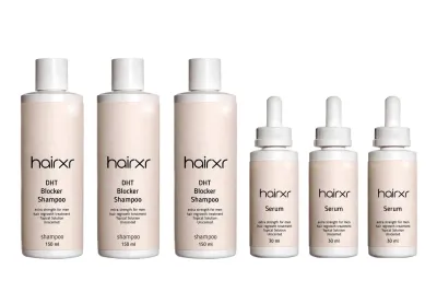 HairXR Şampuan 150 ml ve Saç Bakım Serumu 30 ml Unisex Set