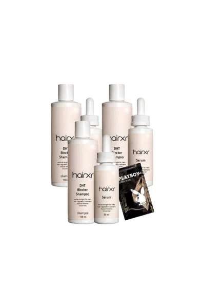 HairXR DHT Blocker Saç Bakım Şampuanı 2x150 ml + Serum 2x30 ml Set