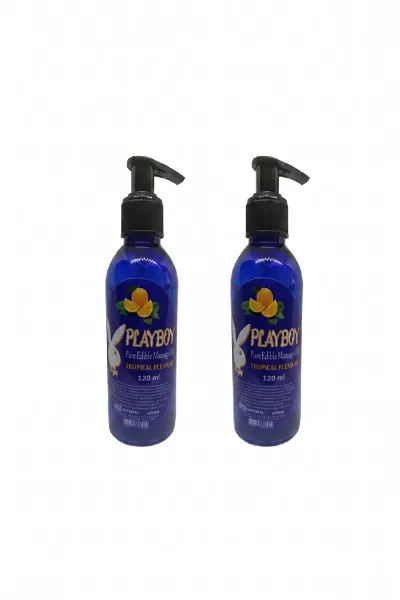 Playboy Tropical Aromalı Masaj Yağı 120 ml 2'li Vücut Bakım Yağı