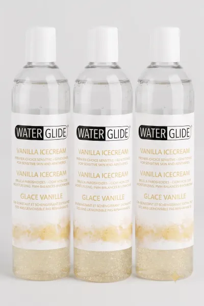 Water Glide Vanilla Icecream Su Bazlı Kayganlaştırıcı Jel 400 ml x3