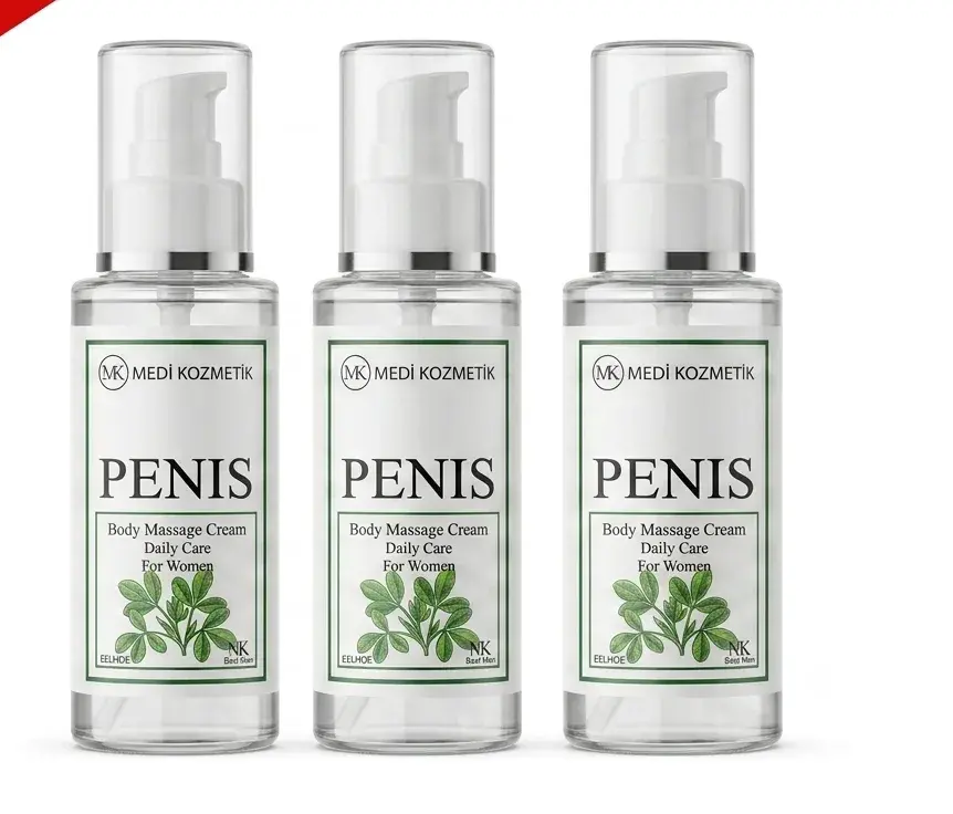 Penis Body Massage Cream 125 ML Masaj ve Vücut Bakım Kremi x3