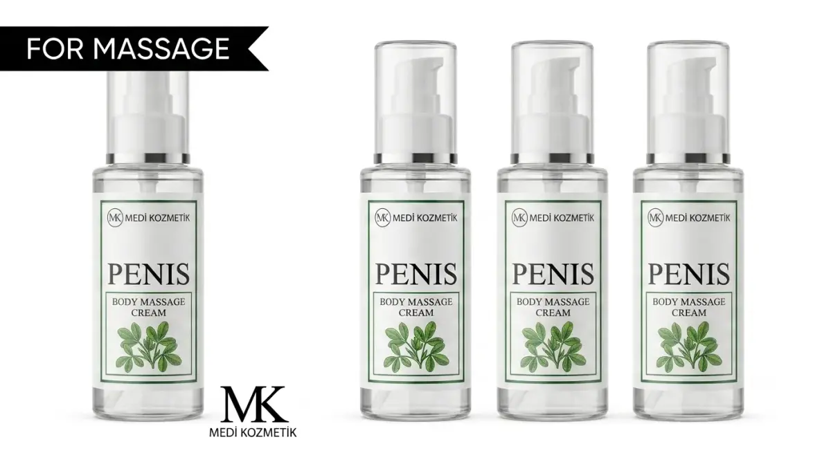 Penis Body Massage Cream 125 ML Masaj ve Vücut Bakım Kremi x4