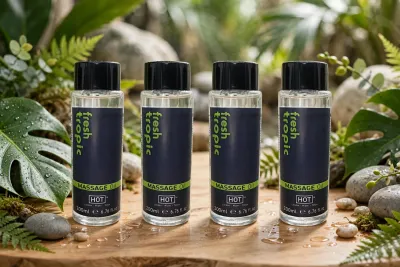 HOT Fresh Tropic Tropikal Aromalı Masaj Yağı 200 ml x4