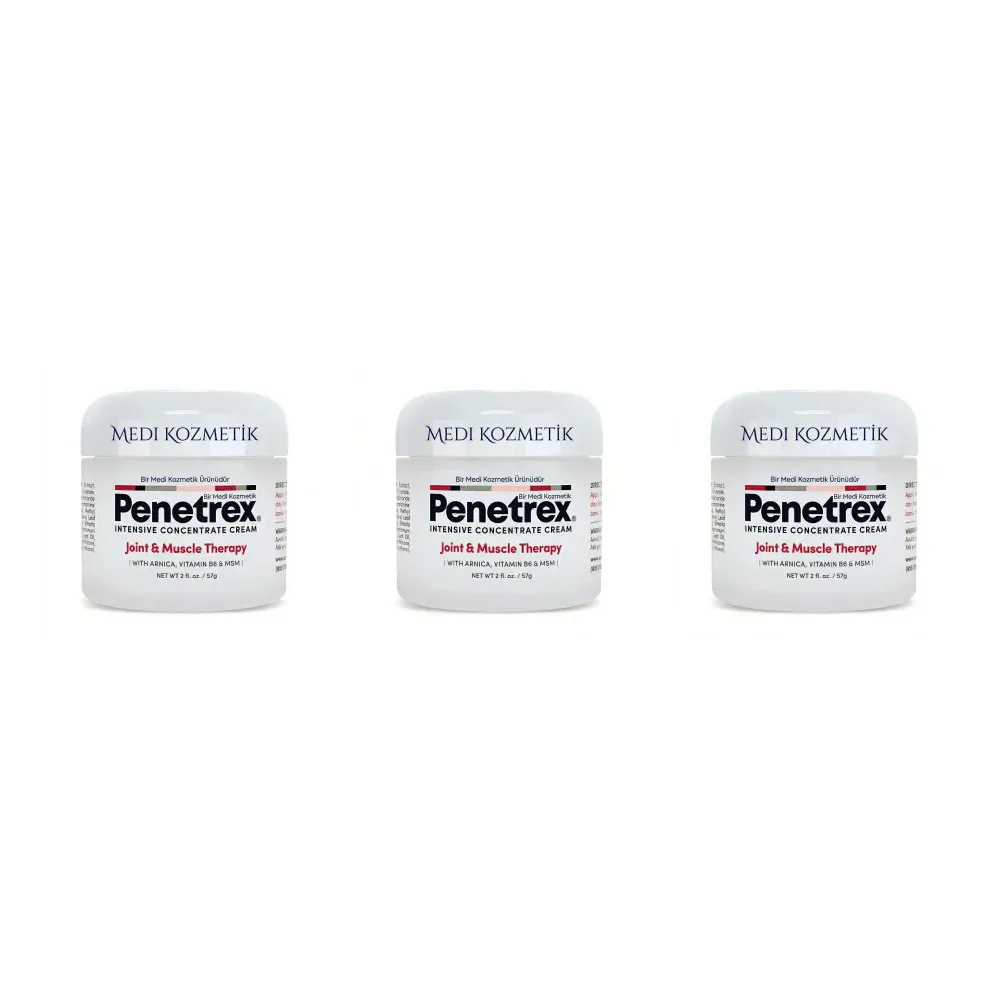 Penetrex Cilt Bakım Kremi 57 gr Arnica Vitamin B6 MSM İçeren Kozmetik Bakım Ürünü x3