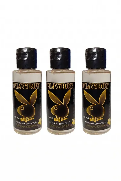 Playboy Vanilla Aromalı Masaj Yağı 50 ml 3'lü Vücut Bakım Yağı