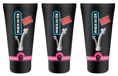 Maxisize Erkek Masaj Kremi 50 ml 3'lü Paket