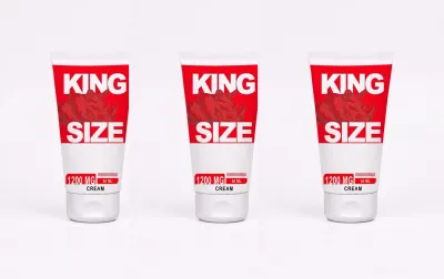King Size Performance Kozmetik Masaj Kremi 50 ml 3'lü Paket