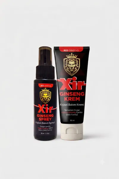Xir Red Ginseng Kişisel Bakım Spreyi 60 ml ve Bakım Kremi 50 ml Set