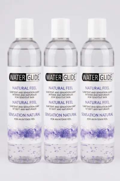 Water Glide Natural Feel Su Bazlı Kayganlaştırıcı Jel 400 ml x3