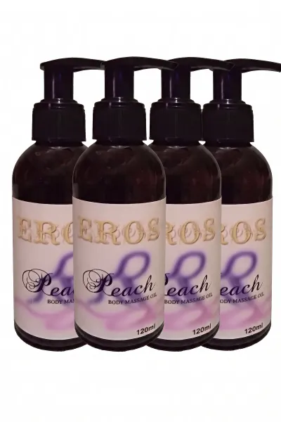 Şeftali Aromalı Vücut Masaj Yağı 120 ml x4