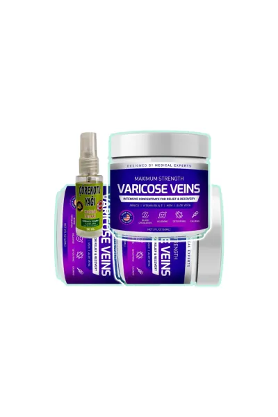 Variflex Vücut ve Bacak Bakım Kremi 100 ml x4 + 30 ml Çörek Otu Yağı