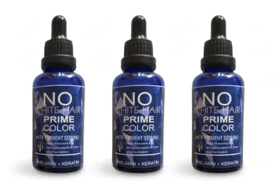 No White Hair Prime Color Melanin + Keratin Saç Serumu 3'lü