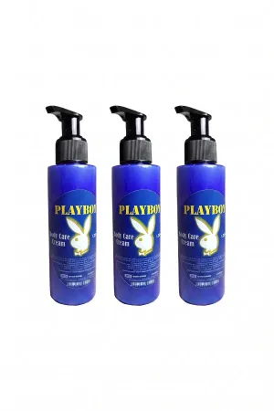 Playboy Kişisel Bakım Kremi 125 ml Body Care Cream Kozmetik Bakım Kremi Günlük Kullanım Unisex x3