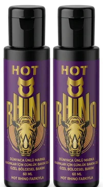 Hot Rhino Safran Aromalı Doğal Masaj Yağı 60 ml x4