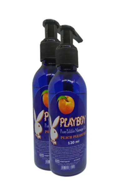 Playboy Şeftali Aromalı Vücut Masaj Yağı 120 ml x2
