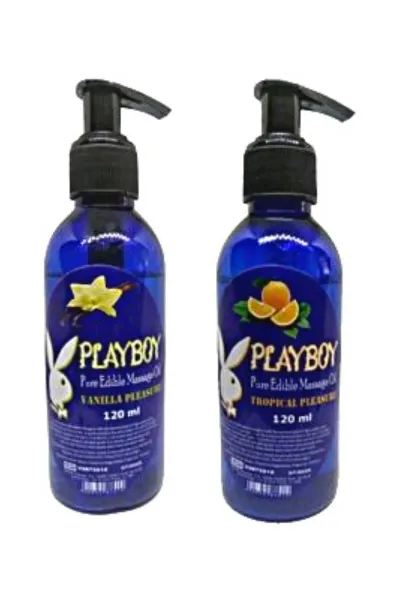 Playboy Vanilya ve Tropikal Meyve Aromalı Masaj Yağı Seti 2 x 120 ml