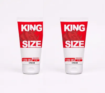 King Size Performance Kozmetik Masaj Kremi 50 ml 2 Adet