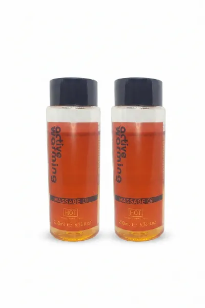 HOT Active Isıtıcı Etkili Vücut Masaj Yağı 200 ml x2