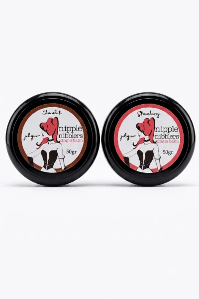 Jelique Göğüs Ucu Bakım Balsamı 2'li Set 50 gr Çikolata ve Çilek Aromalı