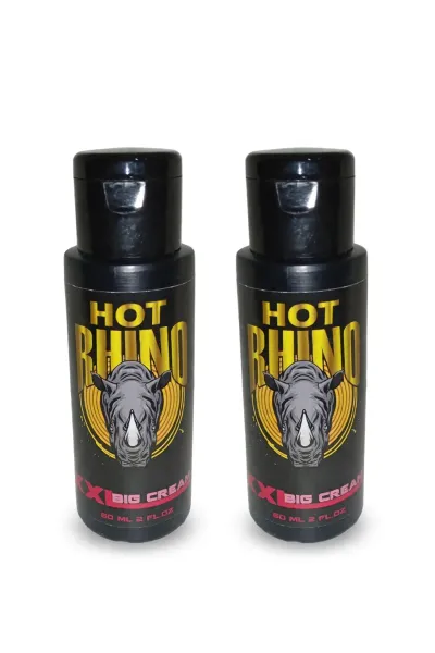 Hot Rhino Erkek Masaj Kremi 60 ml x2