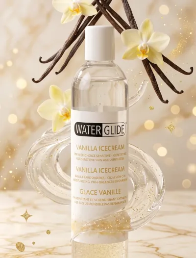 Water Glide Vanilla Icecream Su Bazlı Kayganlaştırıcı Jel 400 ml