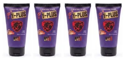 Y-Plus Erkek Masaj Kremi 50 ml L-Arginin ve Kırmızı Kore Ginsengi İçerikli x4