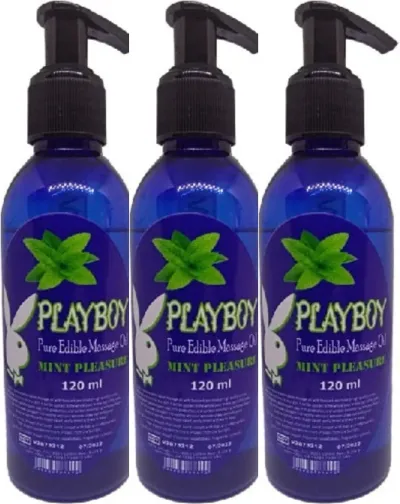 Playboy Mint Pleasure Nane Aromalı Masaj Yağı 120 ml x 3