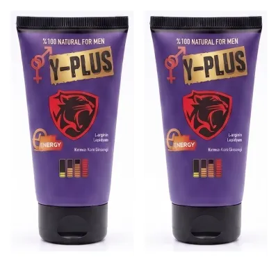 Y-Plus Erkek Masaj Kremi 50 ml L-Arginin ve Bitkisel İçerikli x2