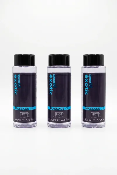 HOT Special Exotic 200 ml Vücut Masaj Yağı x3