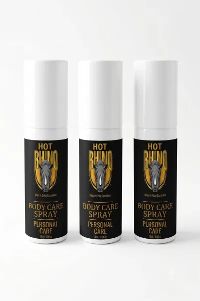 Hot Rhino Erkek Kişisel Bakım Spreyi 25 ml x4