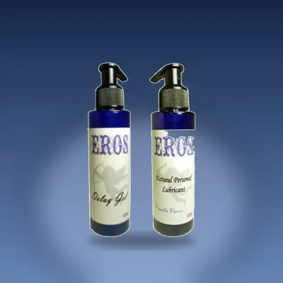 EROS Vanilya Aromalı Su Bazlı Masaj Jeli Seti 2 x 125 ml