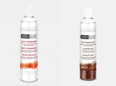 Water Glide Çilek ve Çikolata Aromalı Su Bazlı Kayganlaştırıcı Jel 2 x 400 ml
