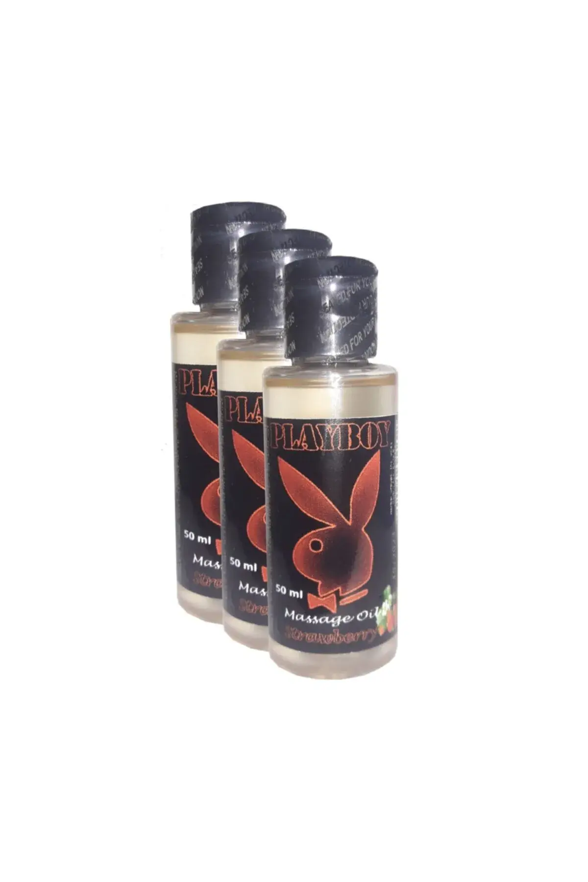 Çilek Aromalı Vücut Masaj Yağı 50 ml Günlük Kişisel Bakım ve Masaj Yağı x3