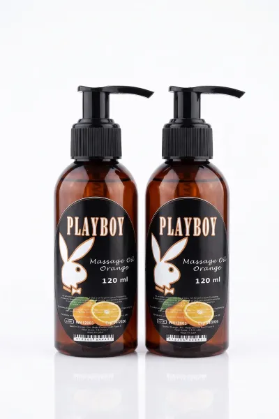 Playboy Orange Aromalı Vücut Masaj Yağı 120 ml x2