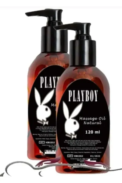 Playboy Natural Vücut Masaj Yağı 120 ml x2