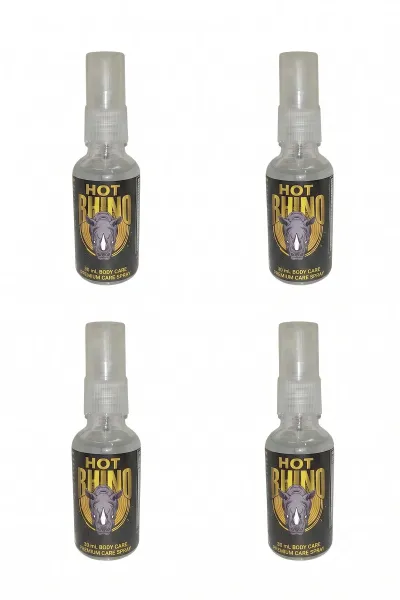 Hot Rhino Body Care Unisex Vücut Spreyi 30 ml 4'lü