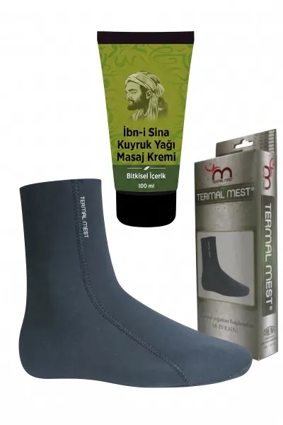 İbn-i Sina Kuyruk Yağı Masaj Kremi 100 ml ve Termal Mest Çorap Seti M Beden