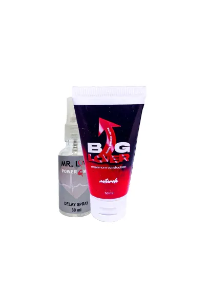 Big Lover Masaj Kremi 50 ml ve Mr. Love Masaj Spreyi 30 ml Bakım Seti
