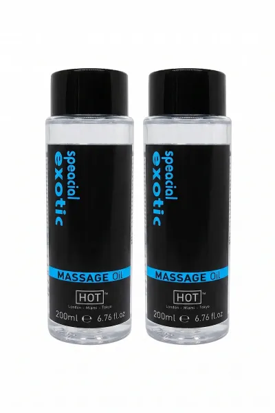 Hot Special Exotic Masaj Yağı 200 ml x2 Vücut Bakım Yağı