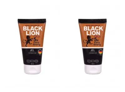 Black Lion Erkeklere Özel Masaj Jeli 50 ml x2