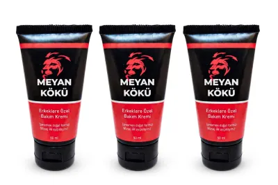 Meyan Kökü Erkek Bakım ve Masaj Kremi 50 ml x3