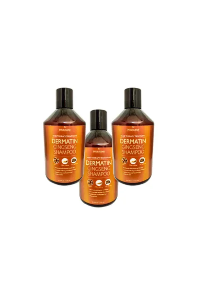 Foliclear Dermatin Ginseng Keratin Kolajen Şampuan 500 ml x3