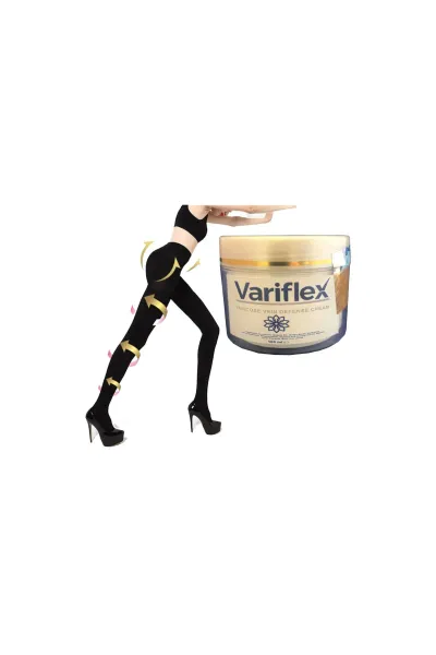 Variflex Vücut Bakım Kremi 100 ml ve L-XL Mikro Kapsüllü Kadın Tayt Seti