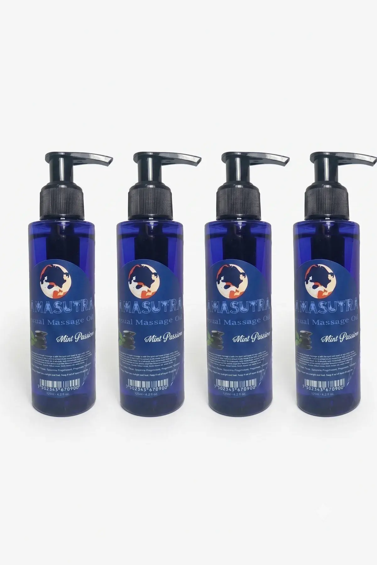 Mint Passion Aromalı Vücut Masaj Yağı 125 ml Cilt Bakım ve Masaj Yağı x4
